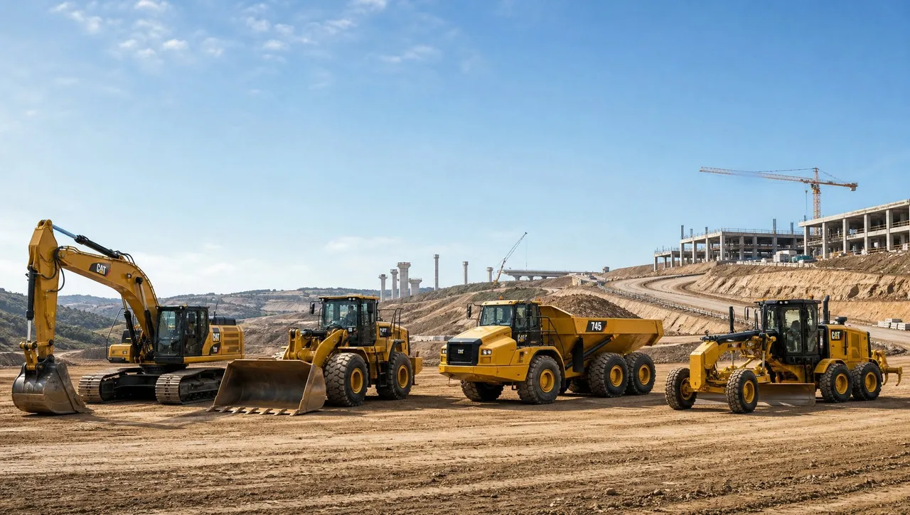 Construction and earthmoving equipment aligned to project requirement planning